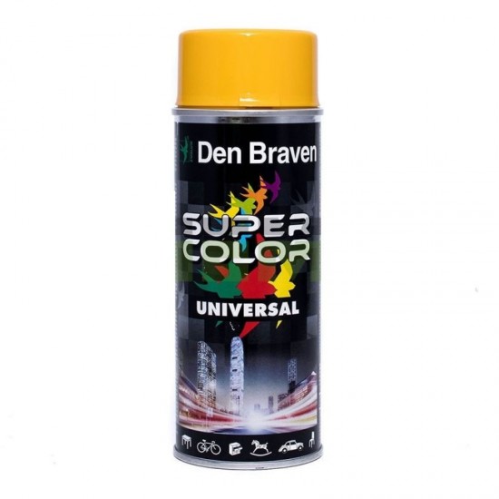 Den Braven Super Color Yellow 400ml Σπρέι χρωμάτων