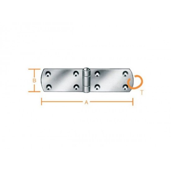 ΜΕΝΤΕΣΕΣ ΓΑΛΒΑΝΙΖΕ 160x35x2mm Μεντεσέδες - Γαλλικά - Πορταδέλες