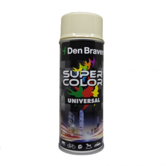 Den Braven Super Color Light Ivory 400ml Σπρέι χρωμάτων