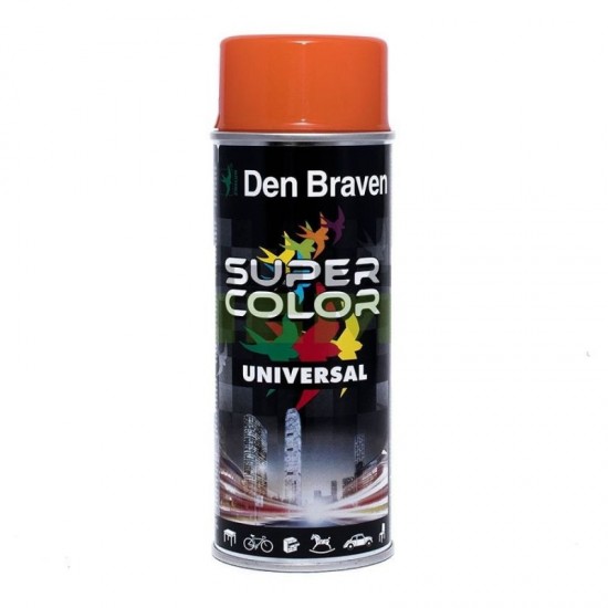 Den Braven Super Color Orange 400ml Σπρέι χρωμάτων