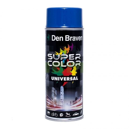 Den Braven Super Color Gentian Blue 400ml Σπρέι χρωμάτων